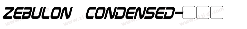Zebulon Condensed字体转换